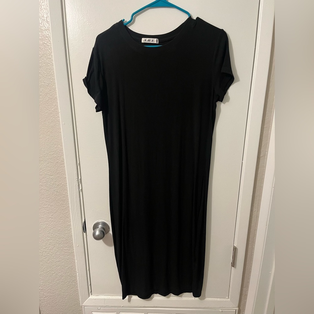 SMX Black Body Con Dress
